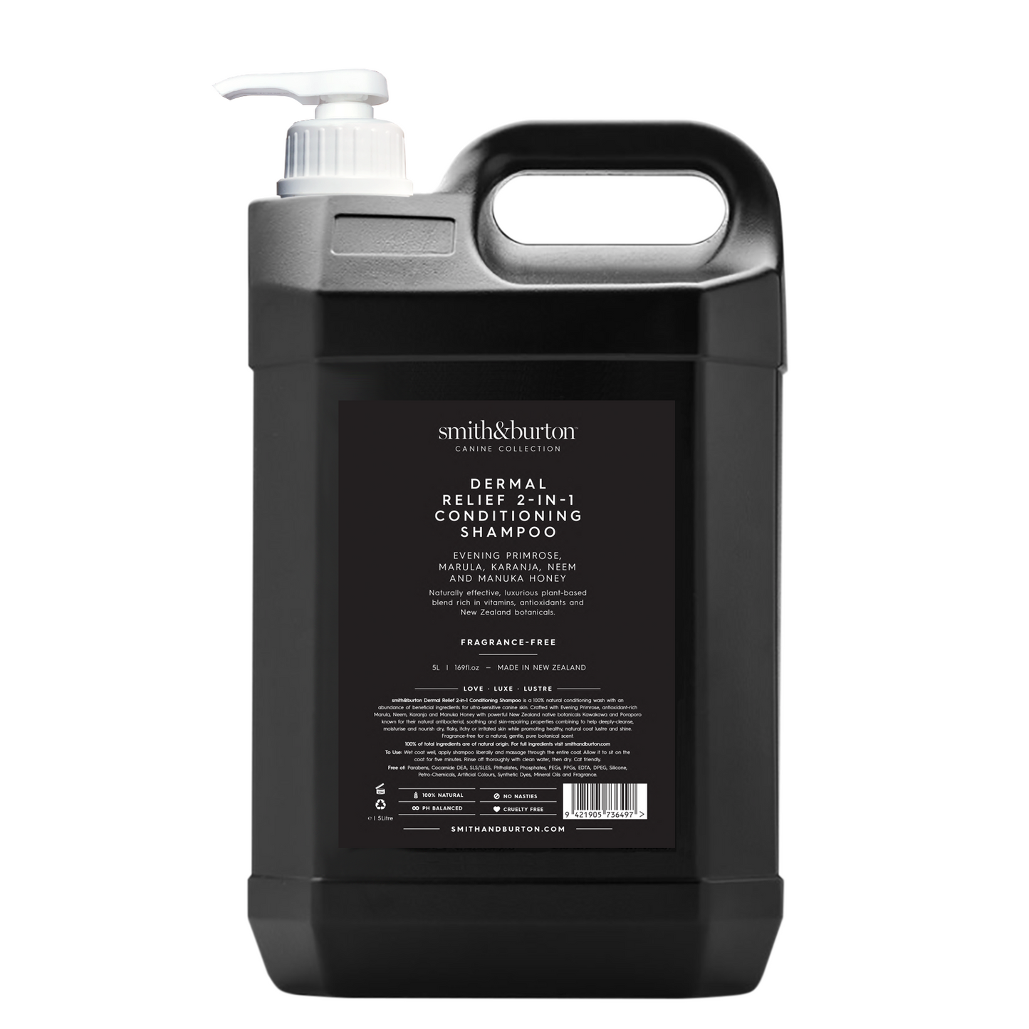 Smith&Burton Dermal Relief Shampoo und Conditioner 2 in 1 für allergische Hunde und Katzen mit empfindlicher Haut